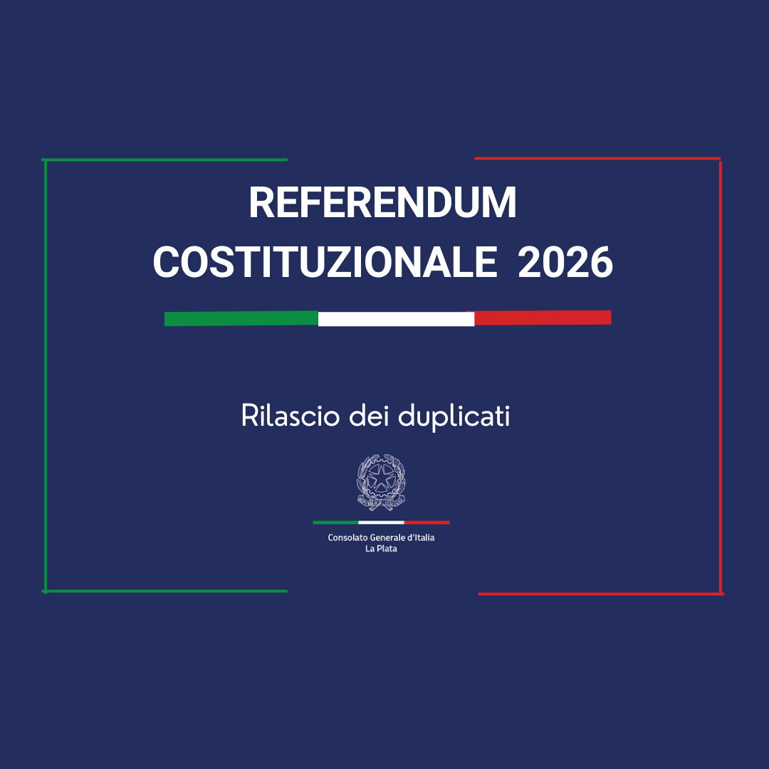 Referendum costituzionale – Rilascio dei duplicati