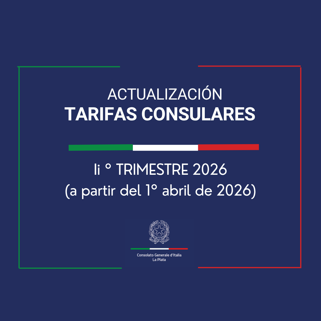 TARIFFE CONSOLARI SPA 1 APR 2026