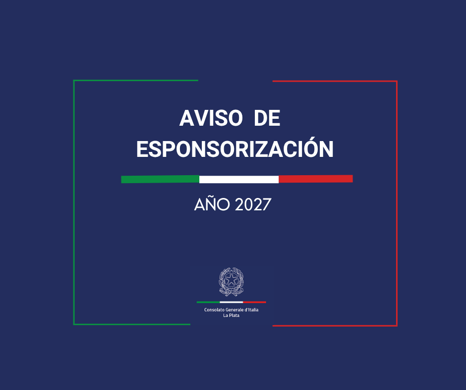 AVISO DE ESPONSORIZACIÓN 2027